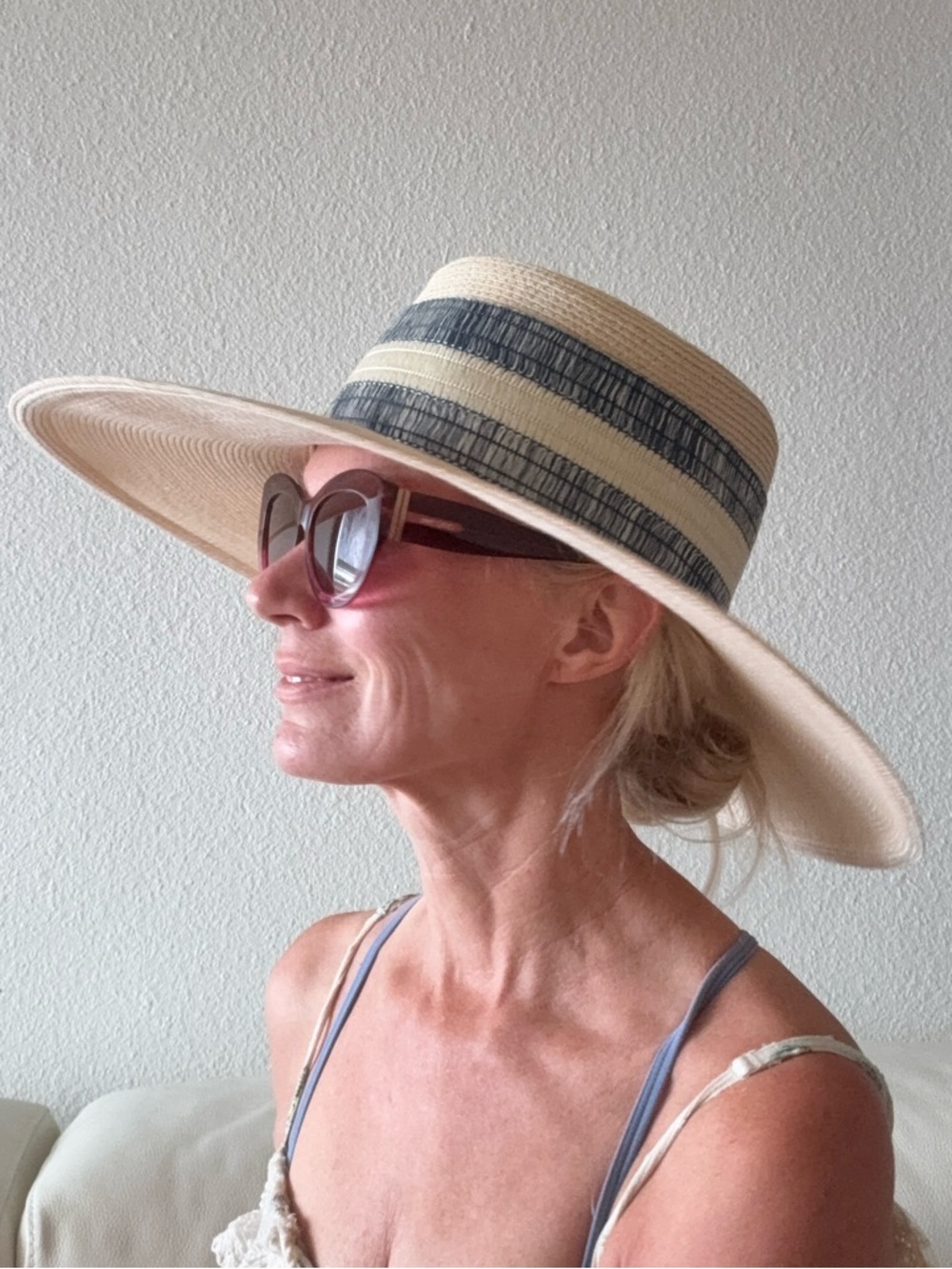 Eugenia Kim LouLou Boater Hat Wide Brim $450